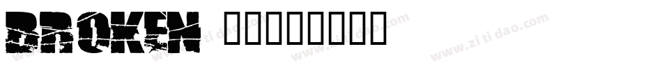 Broken 15字体转换